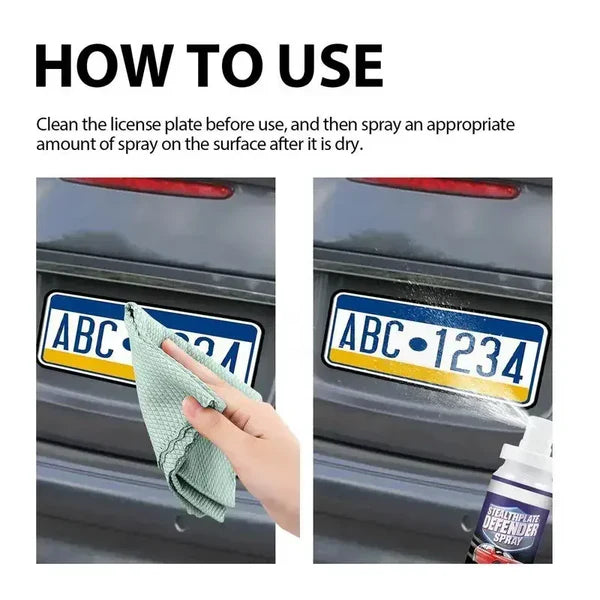 License Plate Reflective Spray